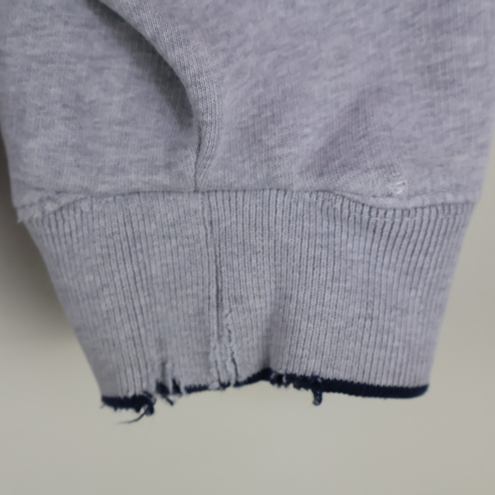 Vintage 90s C&B Sport America Flag Sweatshirt Size Large Gray Oversized - Picture 6 of 15